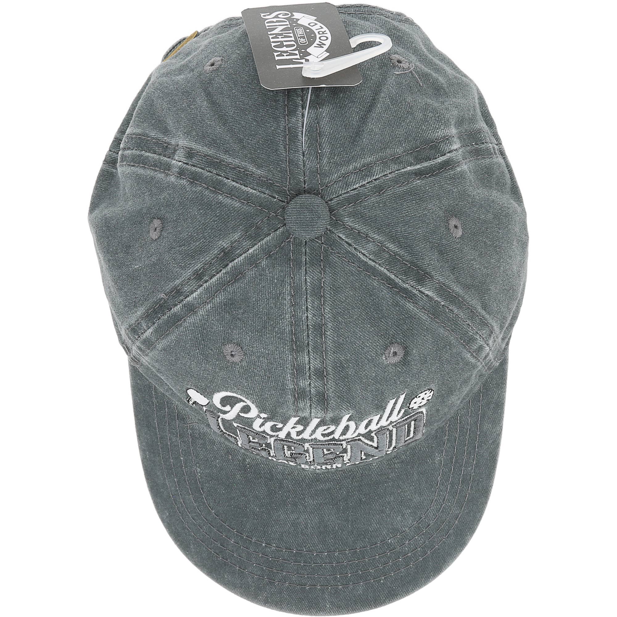 Pickleball - Dark Gray Washed Cotton Twill Hat