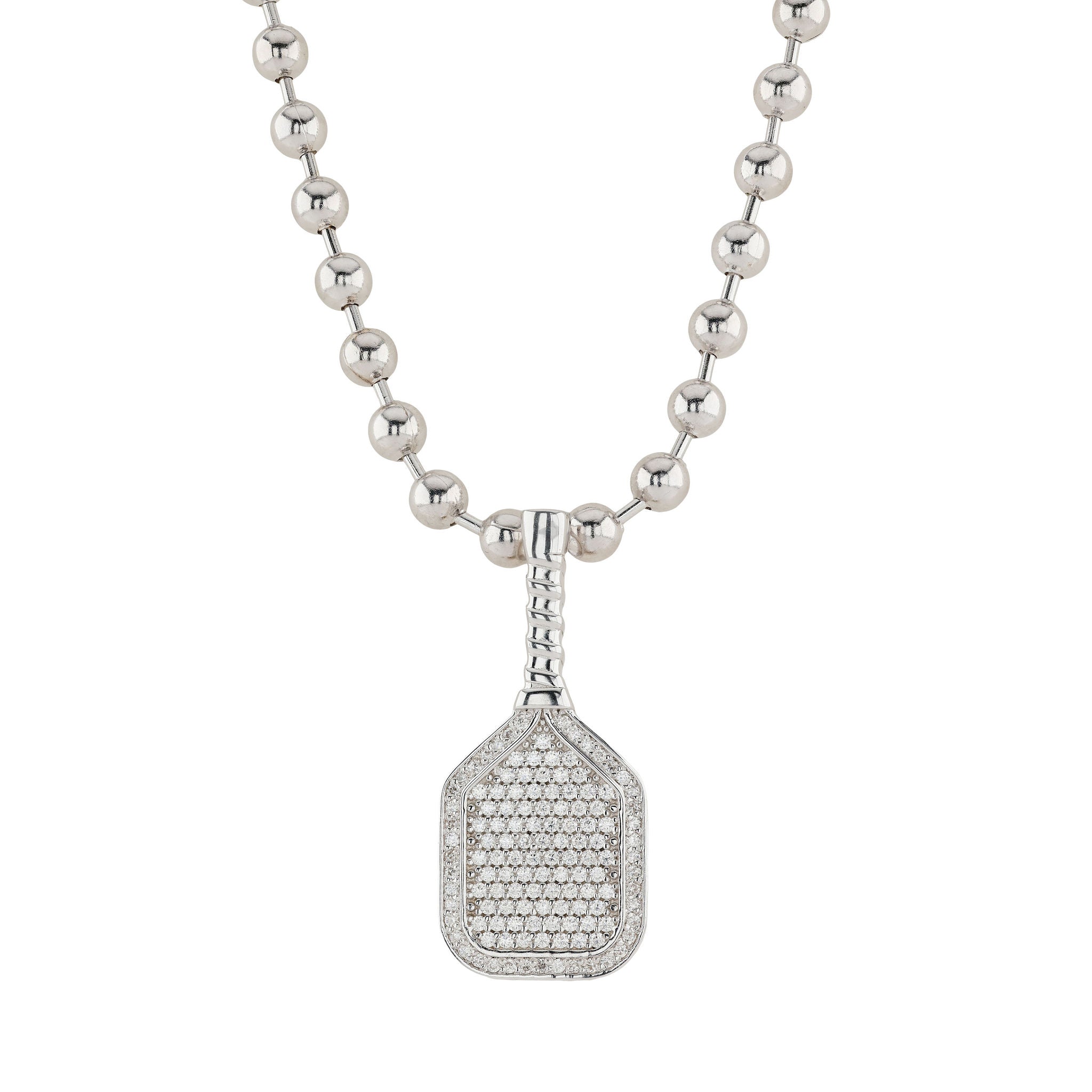 White Moissanite Paddelle