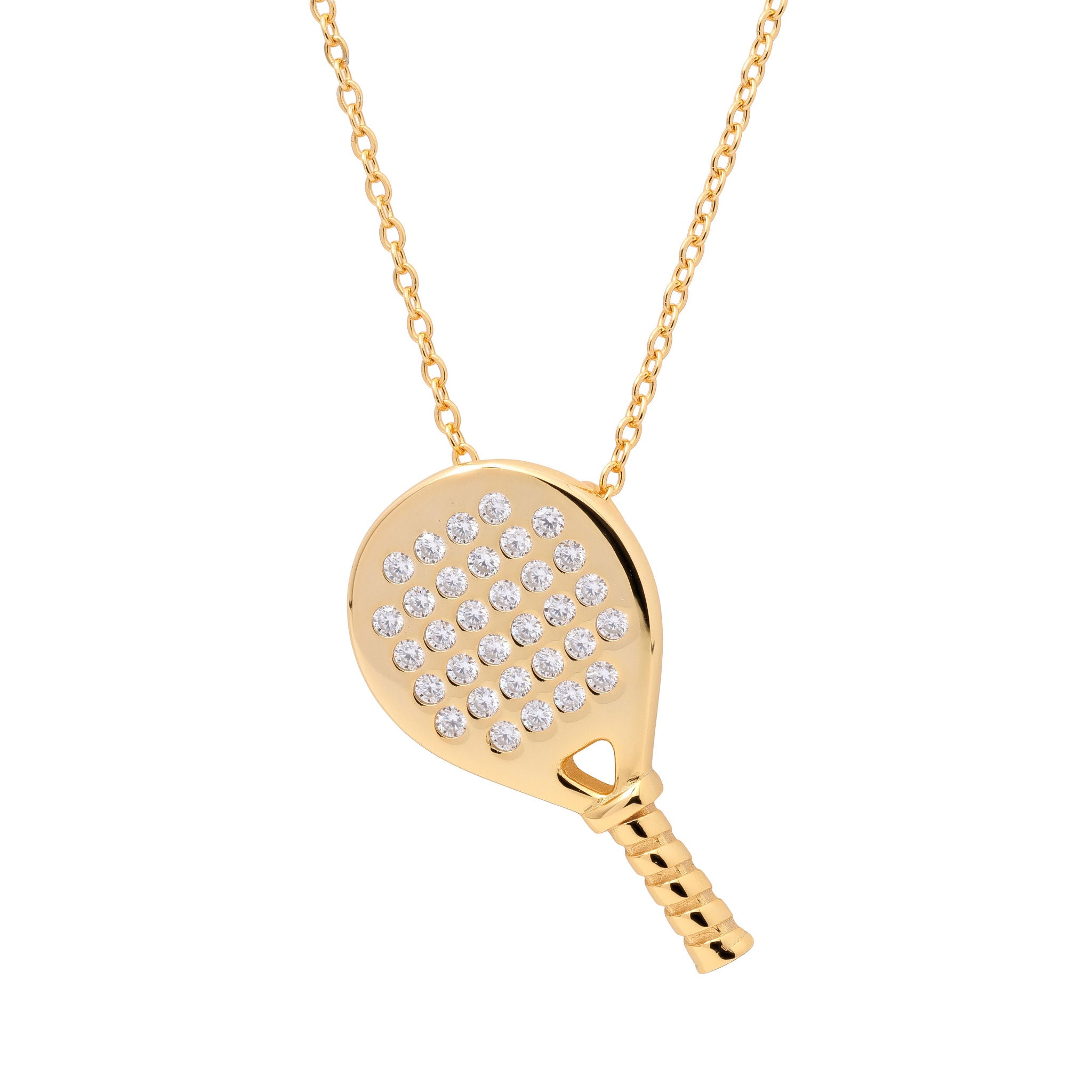 Padel pendant on chain