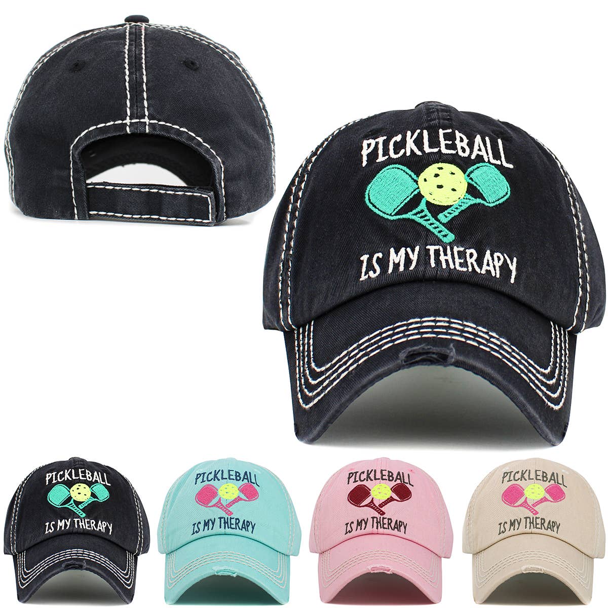 Pickleball Washed Vintage Ballcap