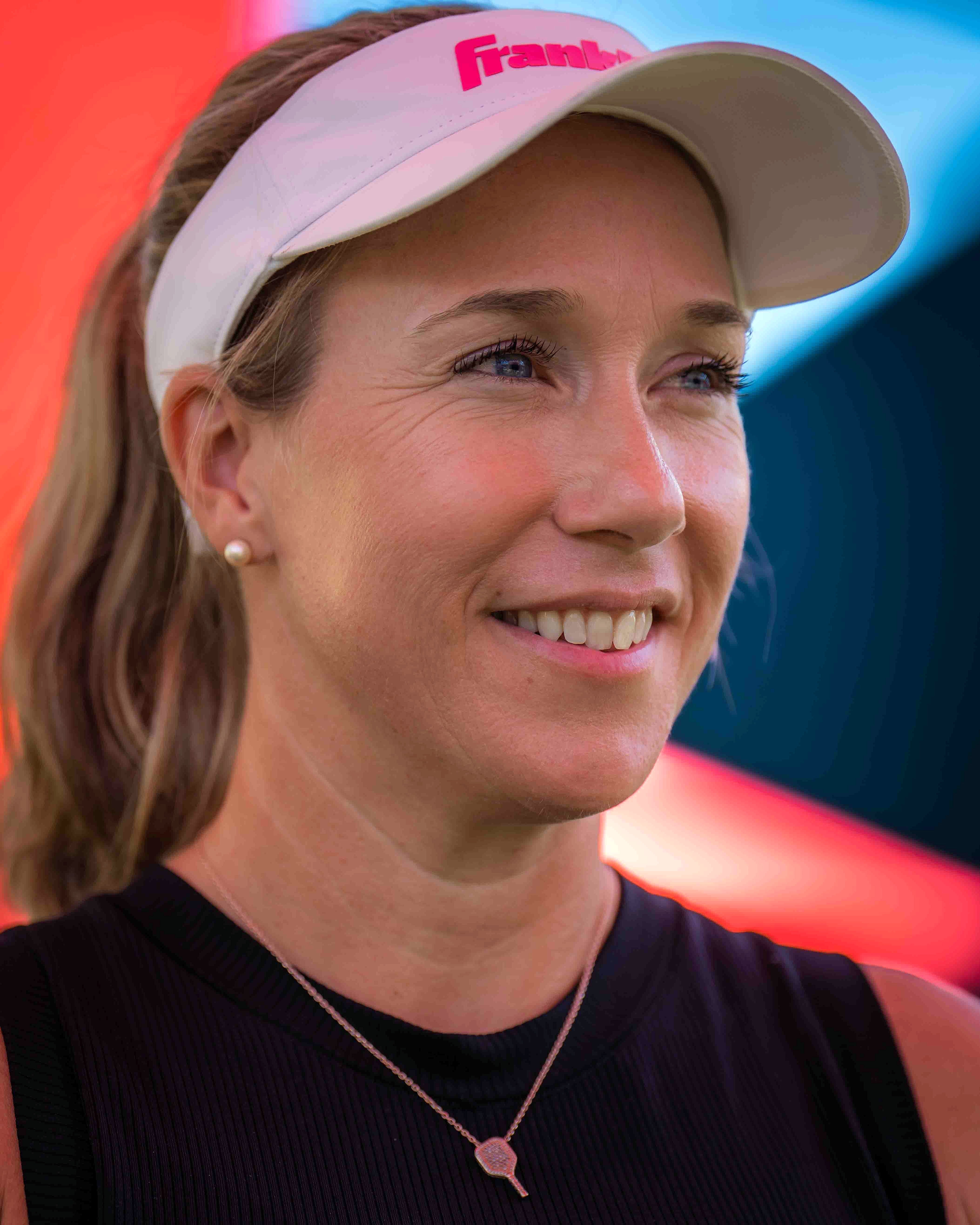 Pink and White Diamond Signature Paddle Necklace