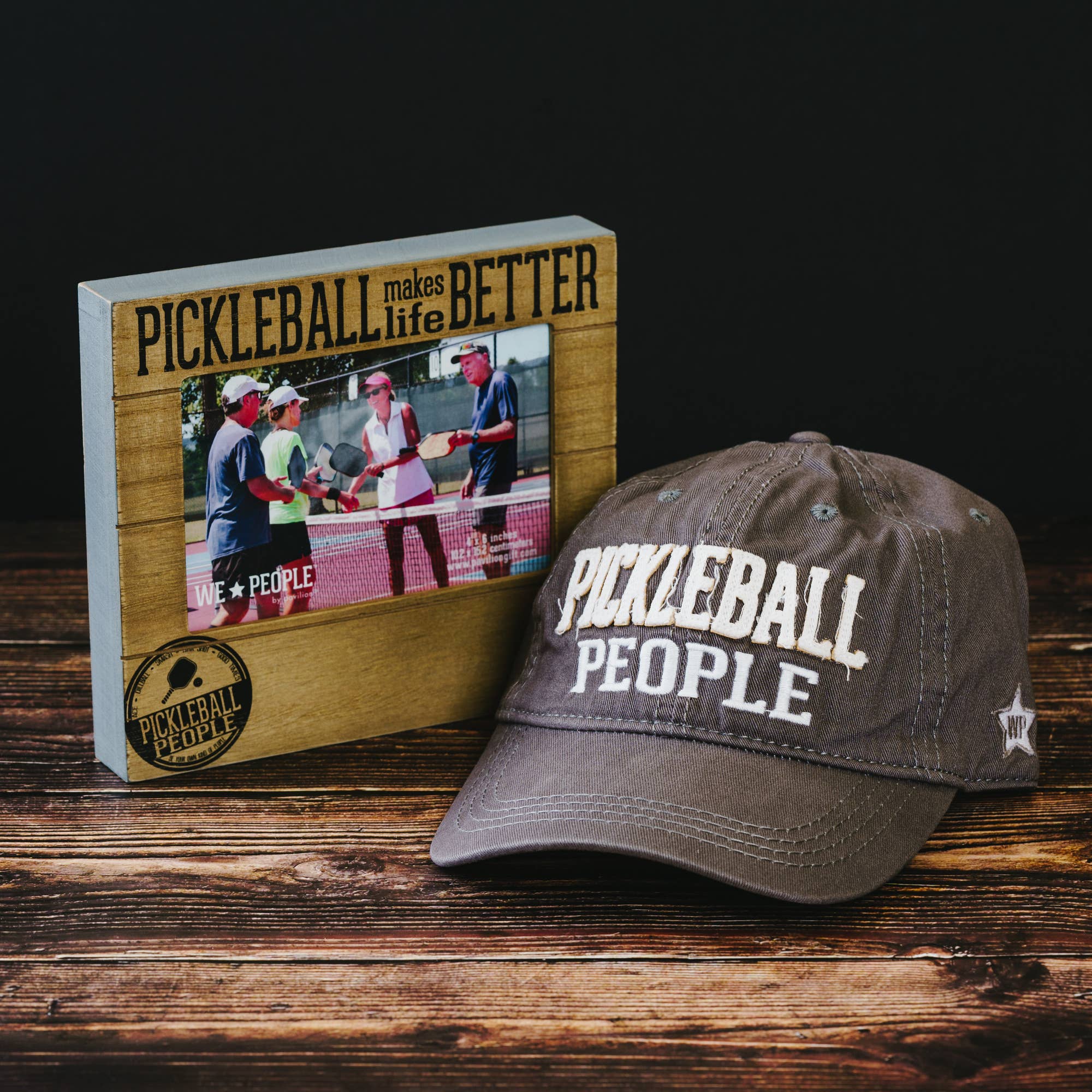 Pickleball People - 6.75" x 7.5" Frame (Holds 4" x 6" photo)