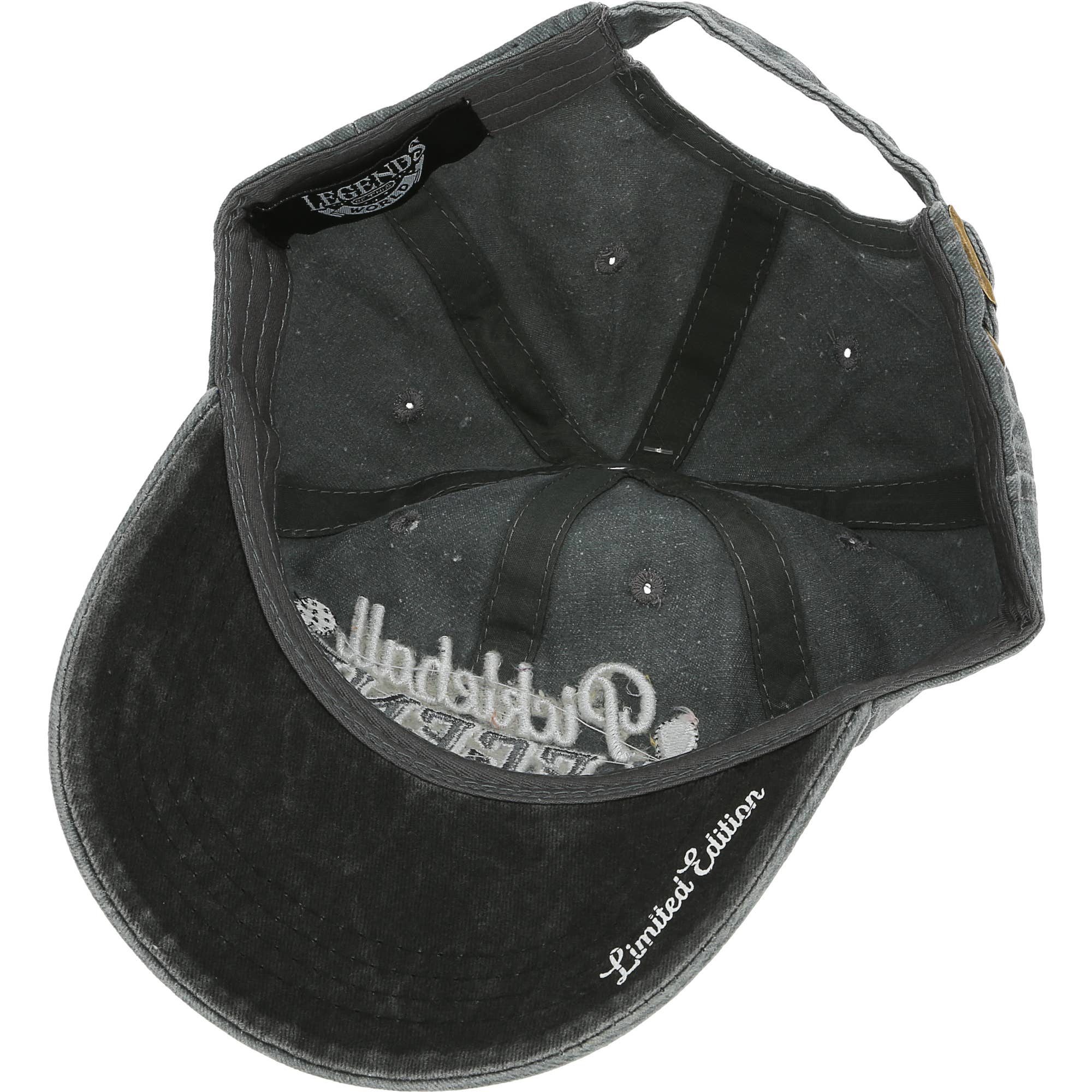 Pickleball - Dark Gray Washed Cotton Twill Hat