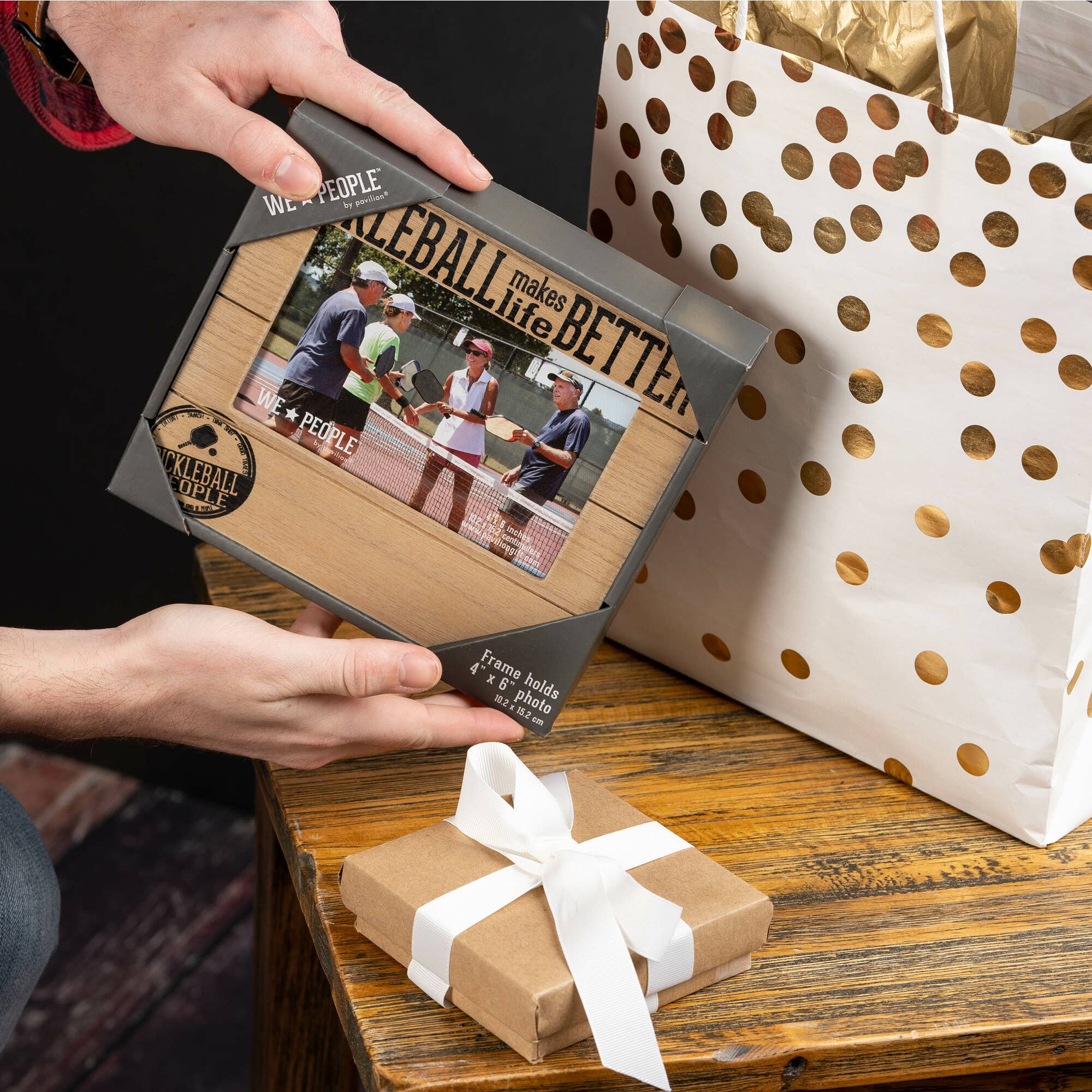 Pickleball People - 6.75" x 7.5" Frame (Holds 4" x 6" photo)