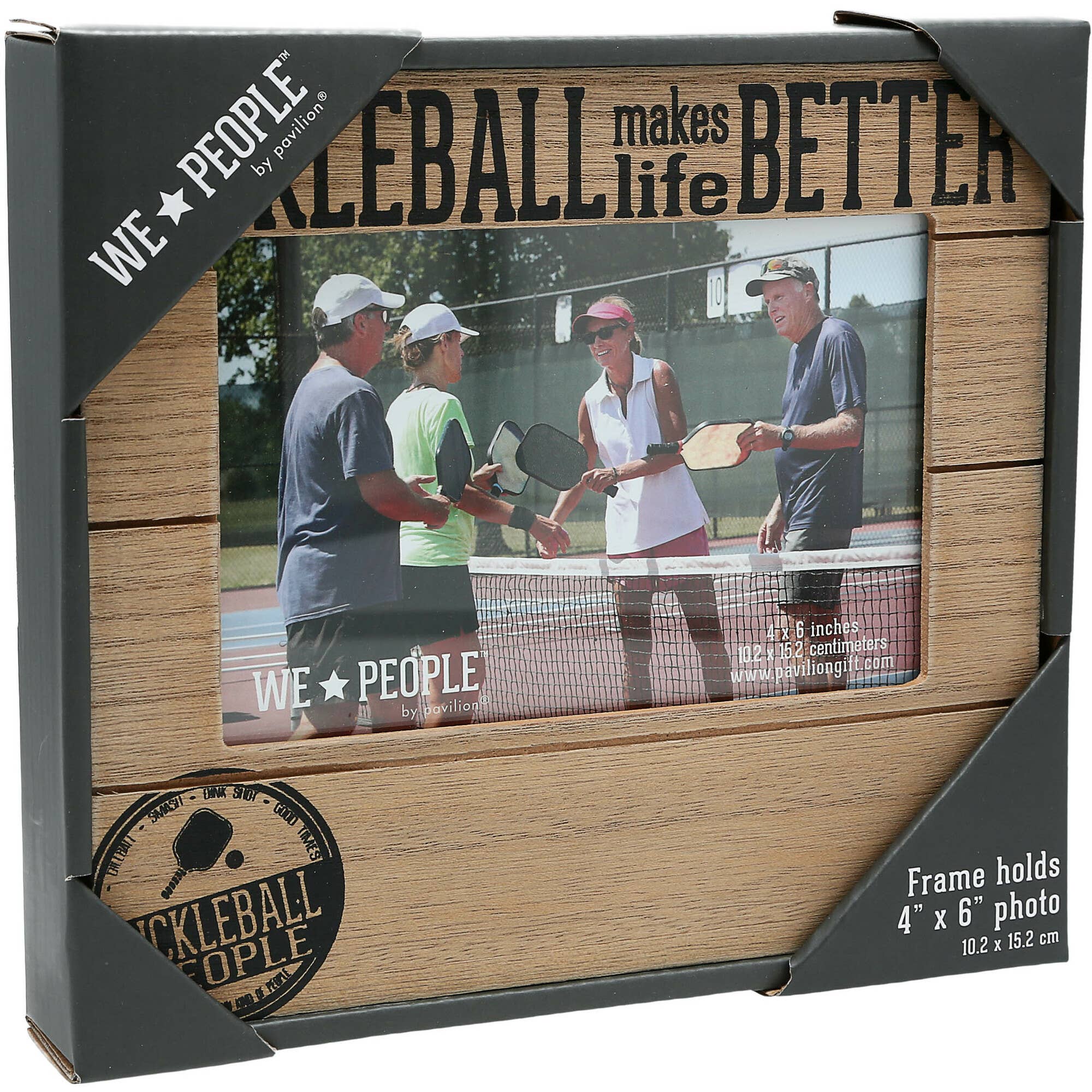 Pickleball People - 6.75" x 7.5" Frame (Holds 4" x 6" photo)